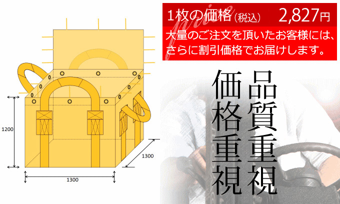 全日本送料無料 sanwaweb 10梱包まとめ買い割引 フレコンバッグ S-128 角型 950Dx950Wx1220H 上下半開 排出口あり  100枚入 バージン材 コンテナバッグ フレキシブルコンテナバッグ